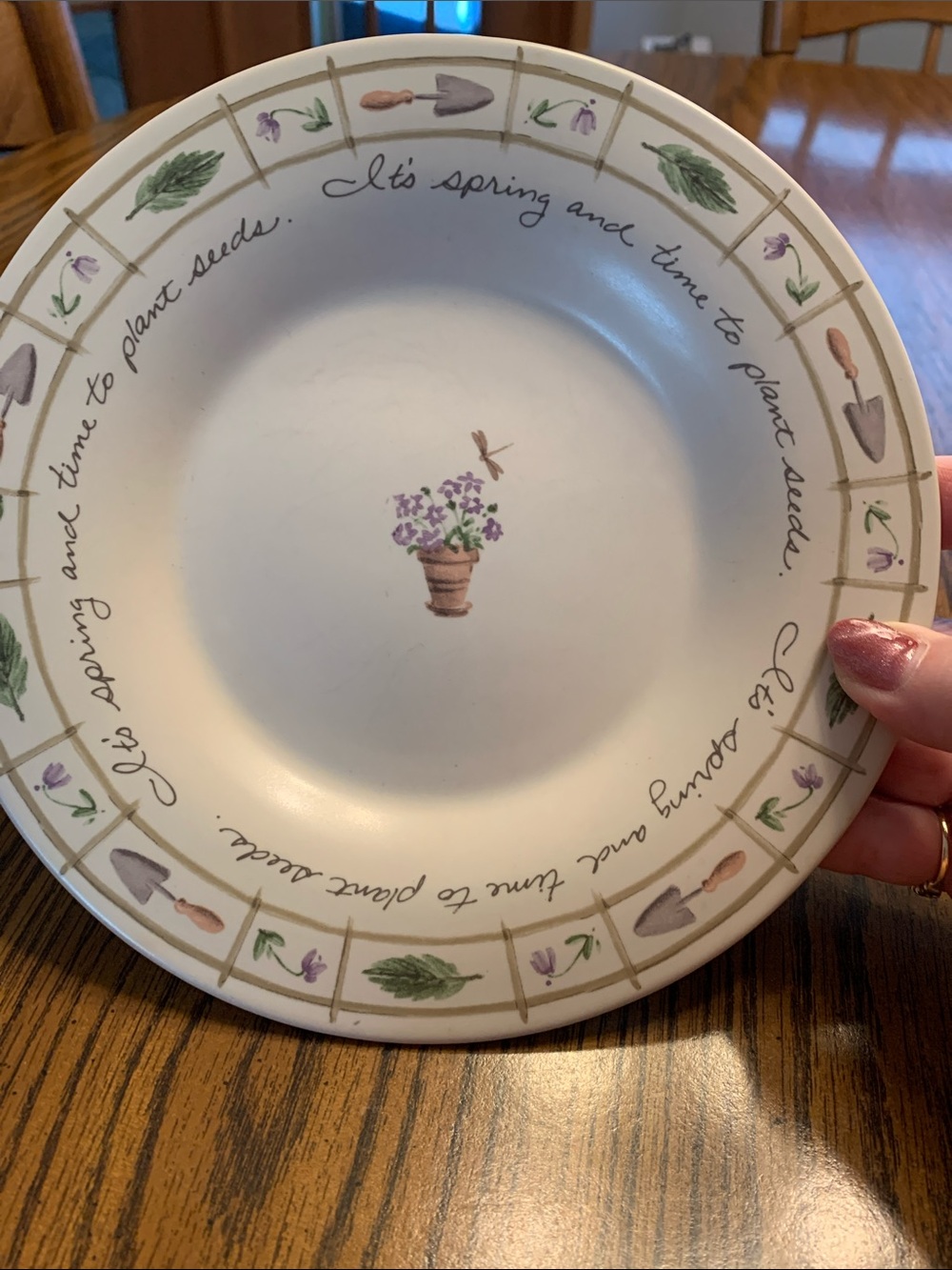 Pfaltzgraff Single Salad Plate. Perennials Pattern